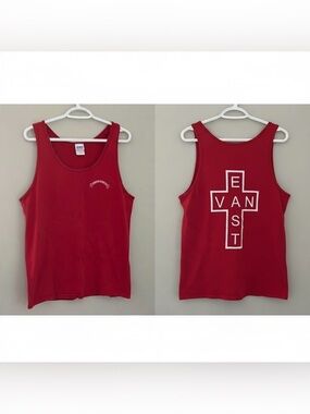 East Van Cross Territory of Respect Red Tank Top Size Medium